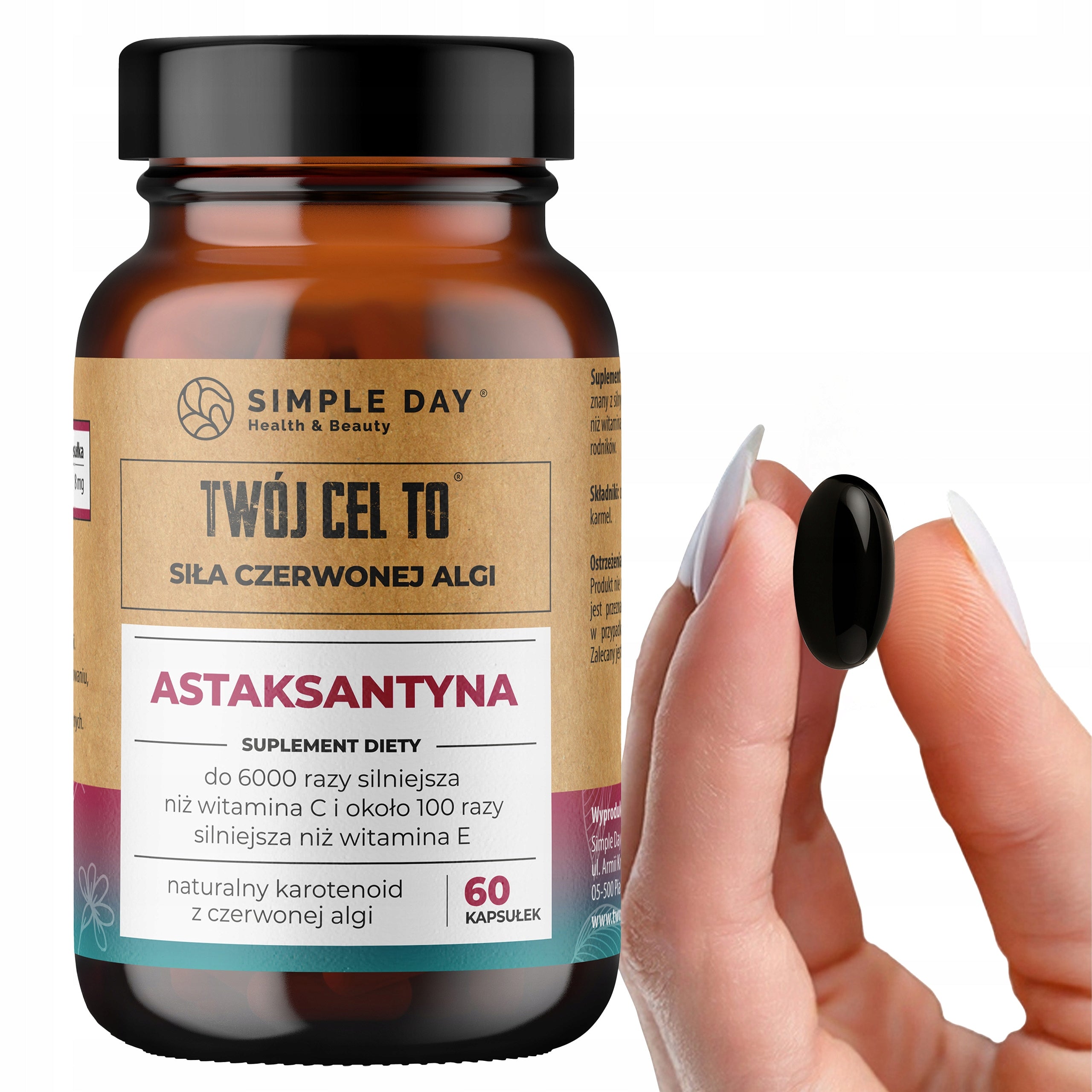 ASTAXANTHIN 8mg WITH RED ALGAE immunity healthy skin ANTIOXIDANT