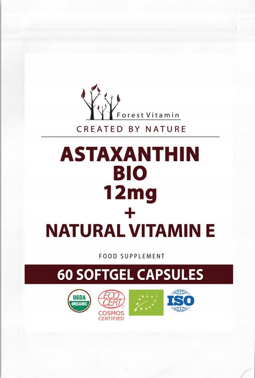 ASTAXANTHIN VITAMIN E FOREST Vitamin astaxanthin BIO 12mg 60 kaps. Name Astaxanthin