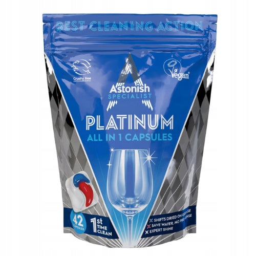 ASTONISH PLATINUM DISHWASHER CAPSULES 42 PCS