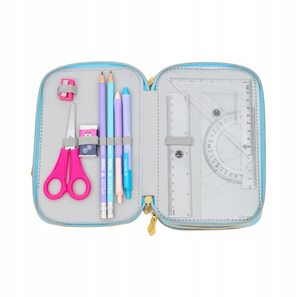 ASTRA SCHOOL BACKPACK FOR GIRLS FLUFFY CAPYBARA+PENCIL WITH EQUIPMENT Manufacturer code 2514