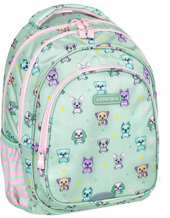 ASTRABAG PUPPIES WORLD CUTE DOG SCHOOL BACKPACK for girls Manufacturer code 502024081