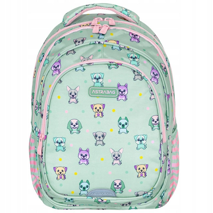 ASTRABAG PUPPIES WORLD CUTE DOG SCHOOL BACKPACK for girls Packaging status original