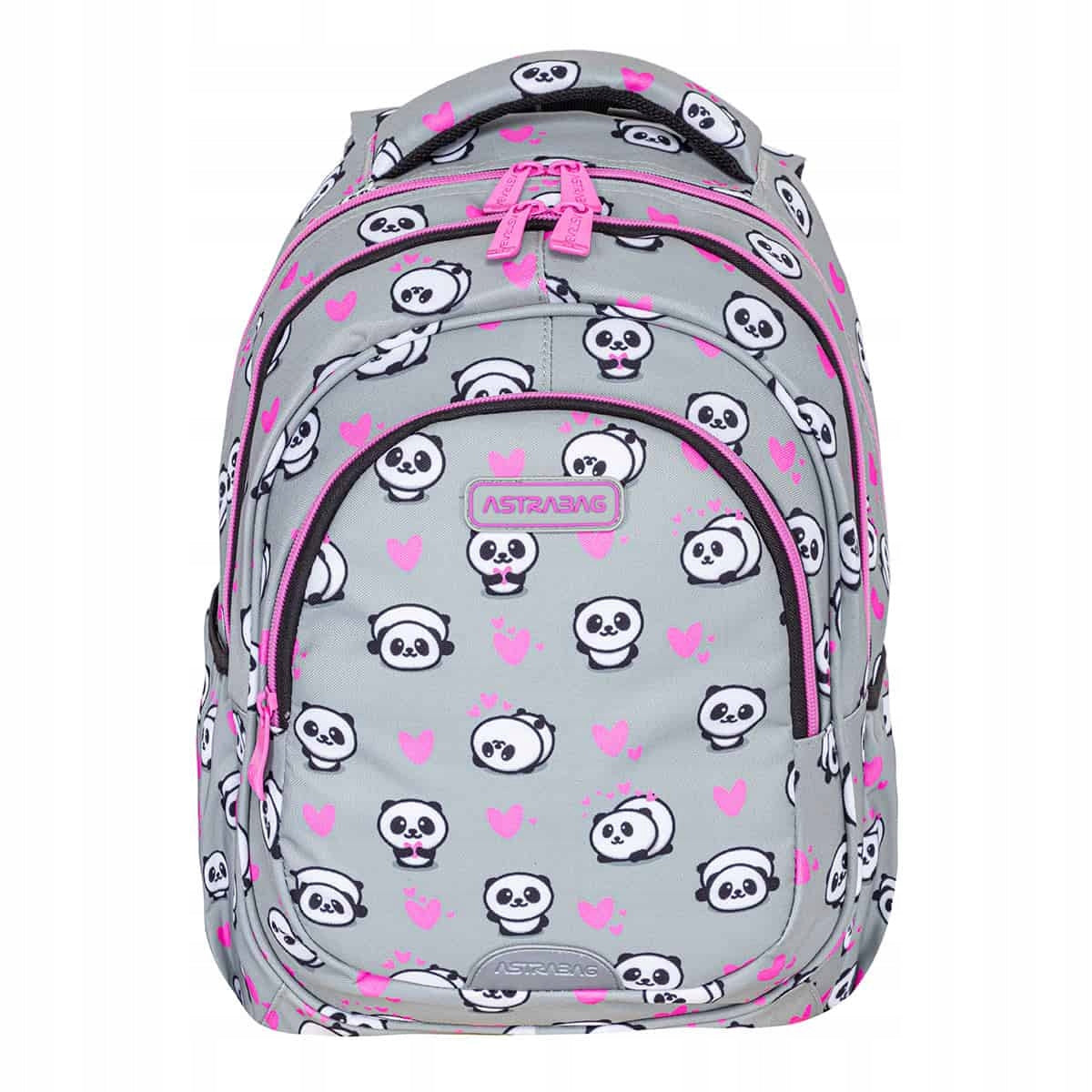 ASTRABAG Panda School Set Backpack Pencil Case Bag for Girls Packaging status original