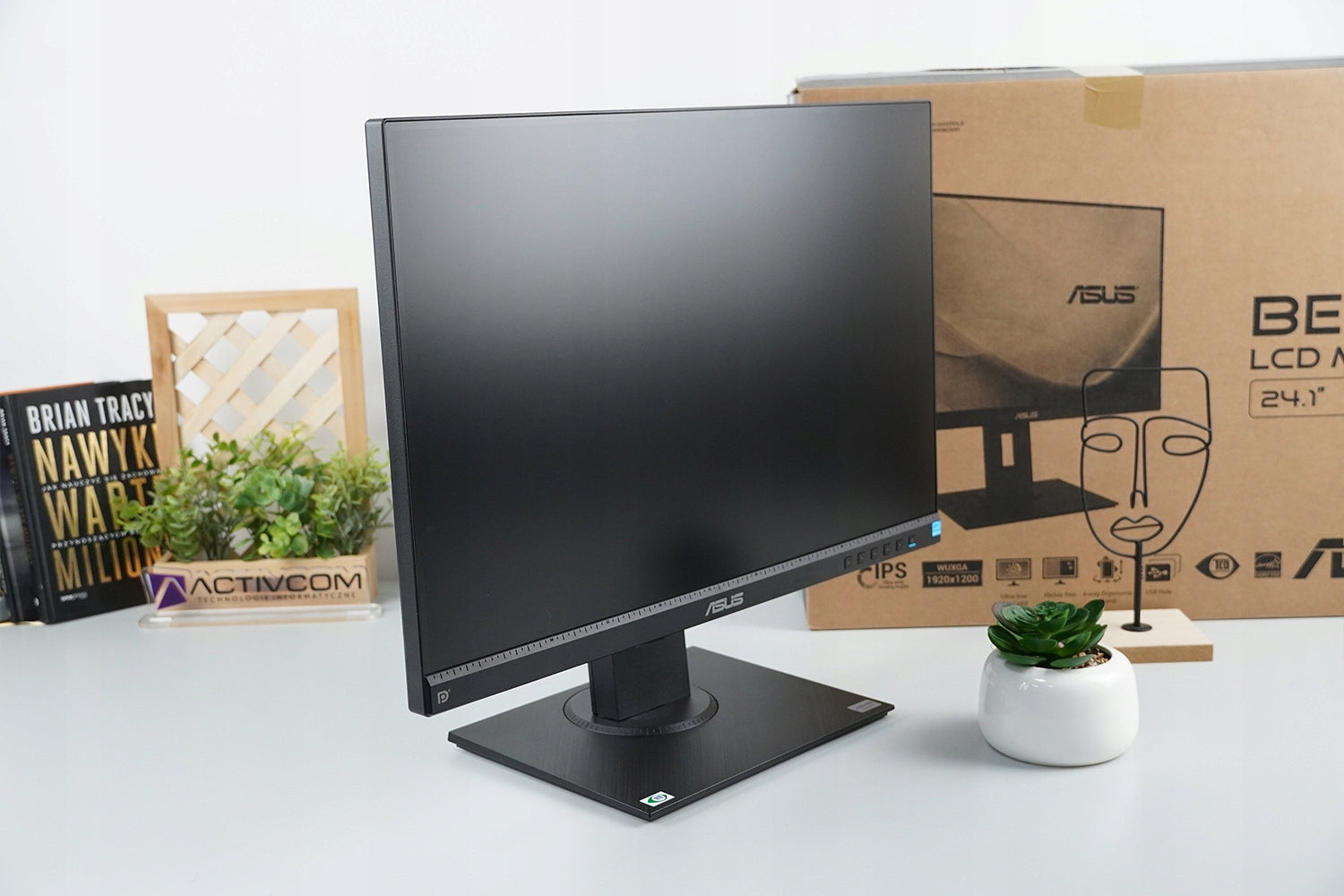 ASUS BE24WQLB 24" LED IPS Monitor HDMI VESA SPEAKERS for WORK OFFICE GAMING Brand ASUS
