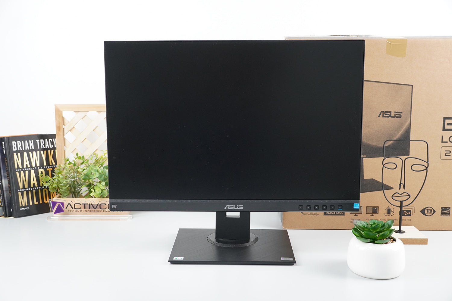 ASUS BE24WQLB 24" LED IPS Monitor HDMI VESA SPEAKERS for WORK OFFICE GAMING Manufacturer code BE24WQLB
