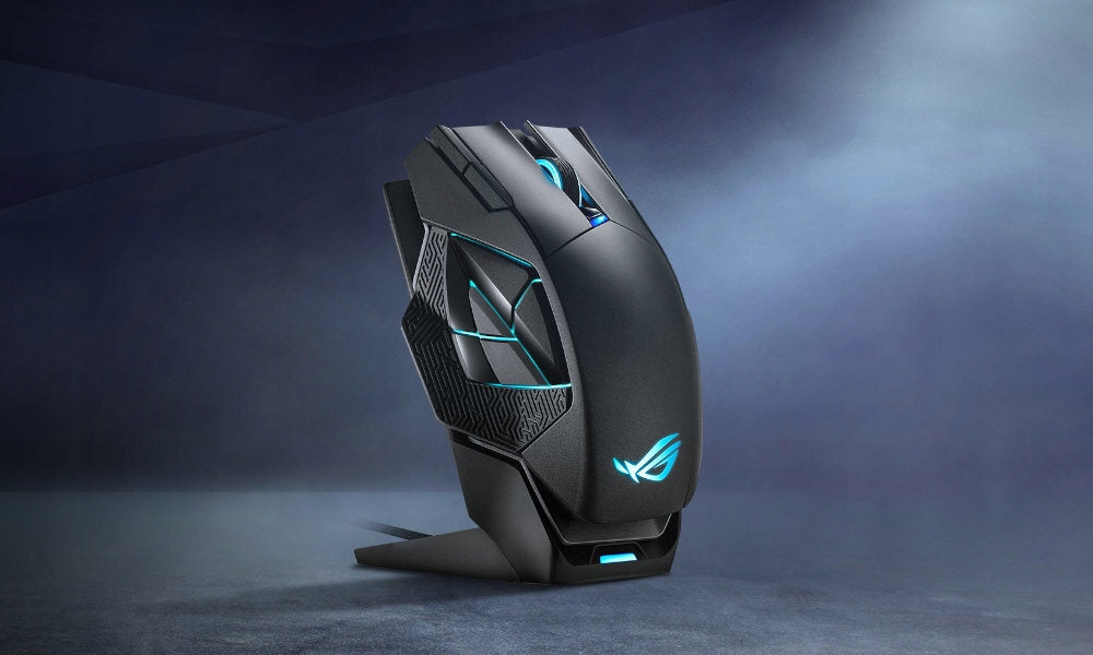 ASUS ROG Spatha X Wireless Gaming Mouse 19000 DPI Docking Station Manufacturer code 90MP0220-BMUA00
