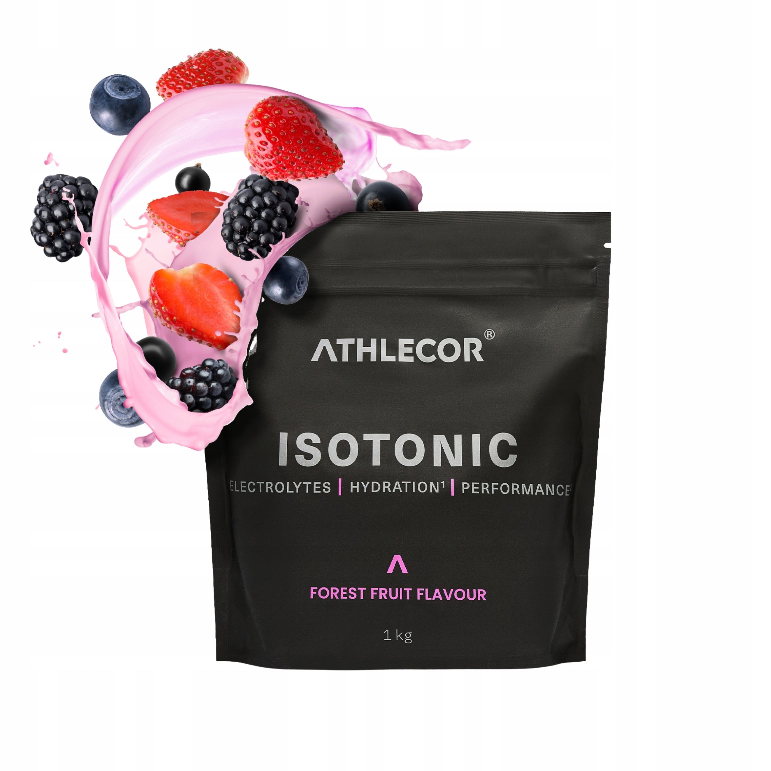 ATHLECOR isotonic powder 1kg 2:1 glucose fructose, forest fruit
