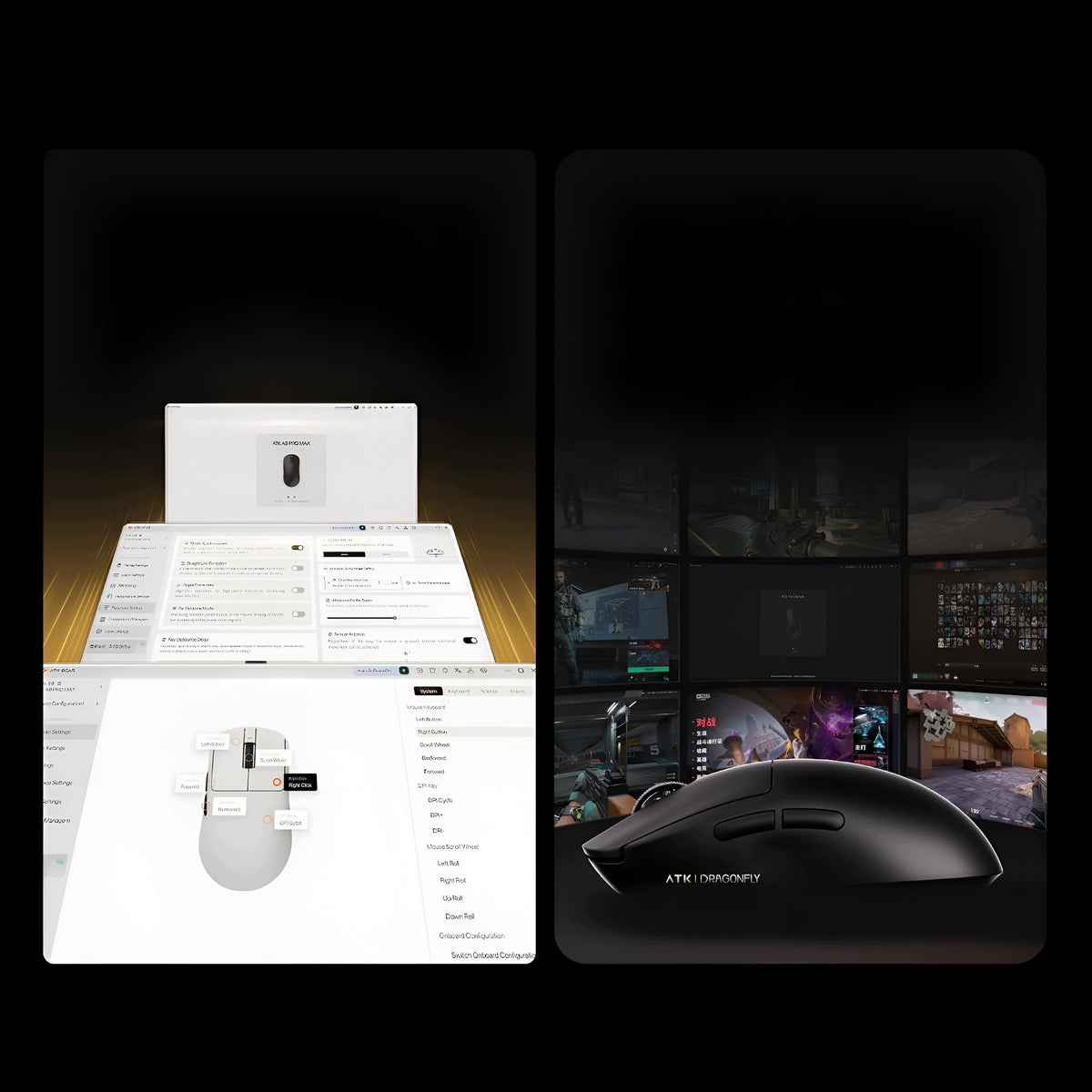 ATK Dragonfly A9 Air Ultimate+ Ultra-light Wireless Gaming Mouse Manufacturer ATK
