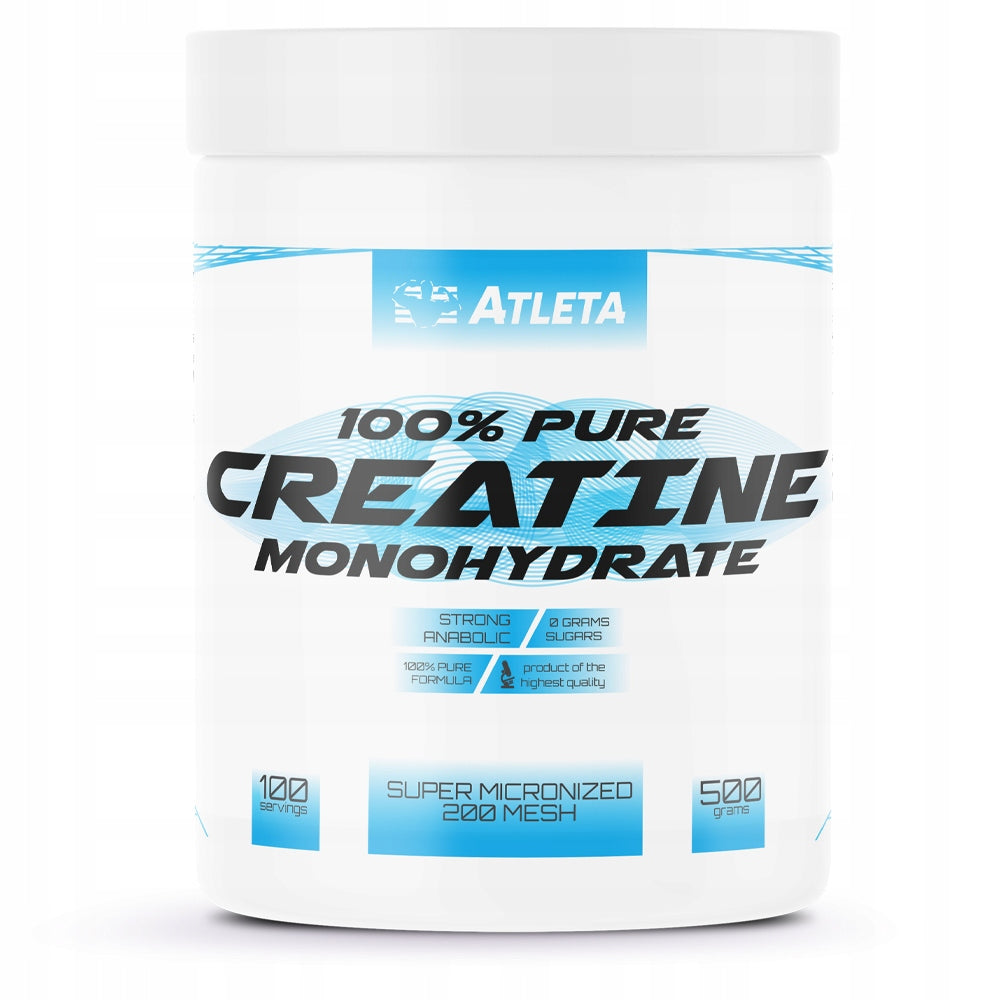 ATLETA 100% PURE CREATINE MONOHYDRATE 500G NATURAL MUSCLE STRENGTH