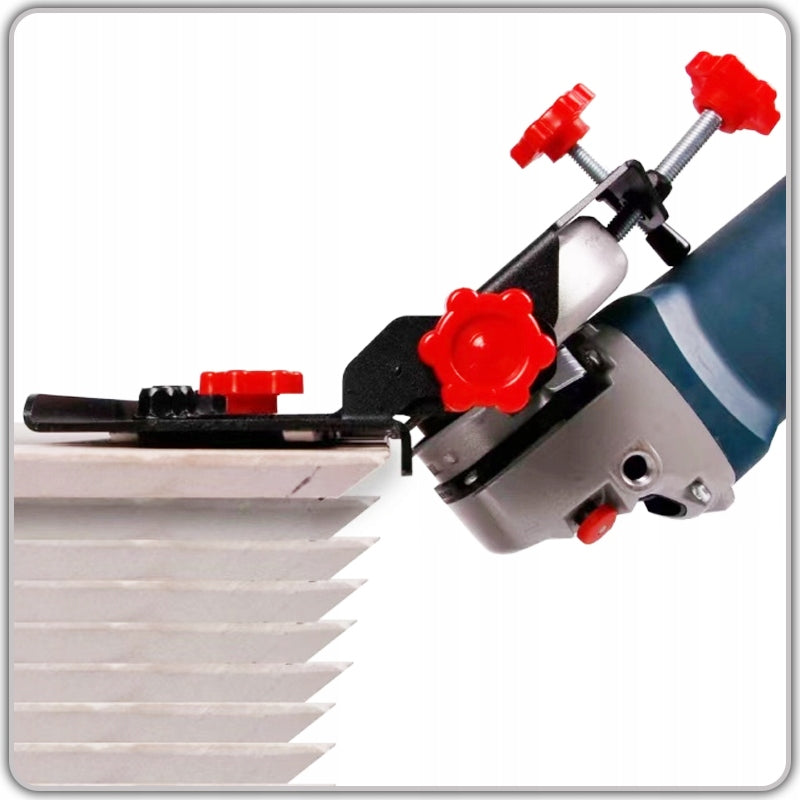 ATTACHMENT FOR GRINDING TILE CUTTING AT AN ANGLE OF 45° LEVELING SYSTEM Manufacturer code SIGOS - Przystawka do Szlifierki Kątowej