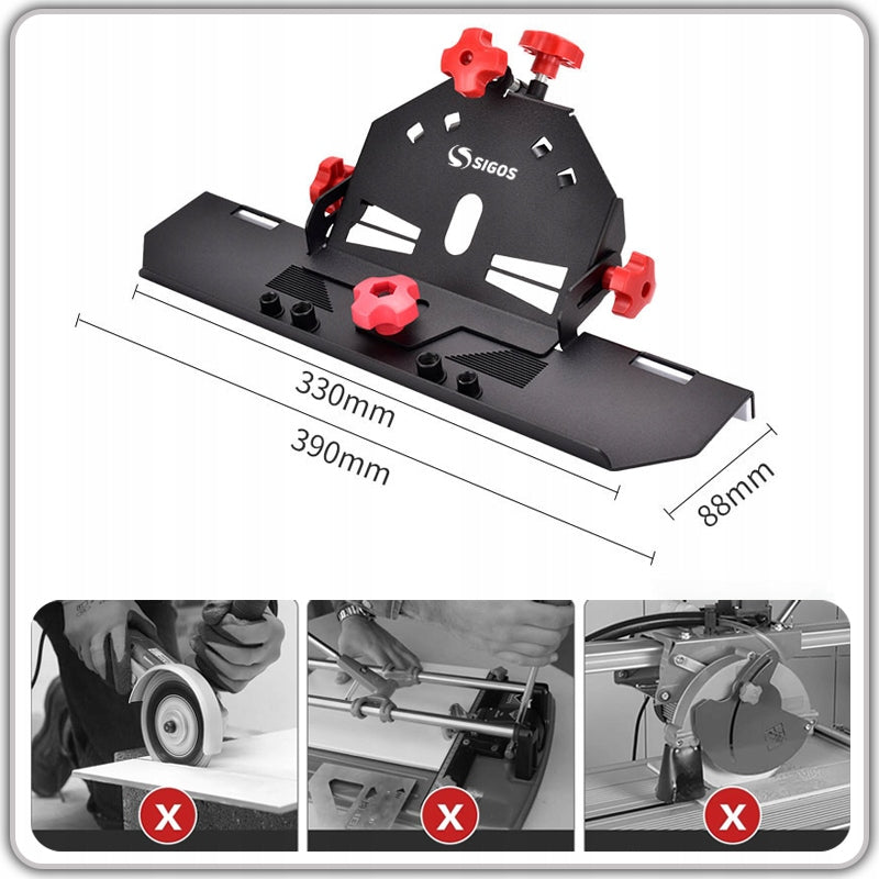 ATTACHMENT FOR GRINDING TILE CUTTING AT AN ANGLE OF 45° LEVELING SYSTEM Packaging status original