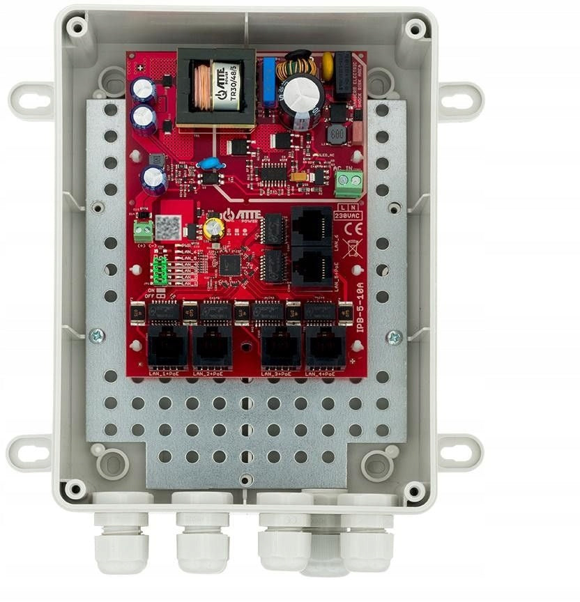 ATTE IPB 5 10A M2 Switch PoE 5 Ports PoE 90W IP56