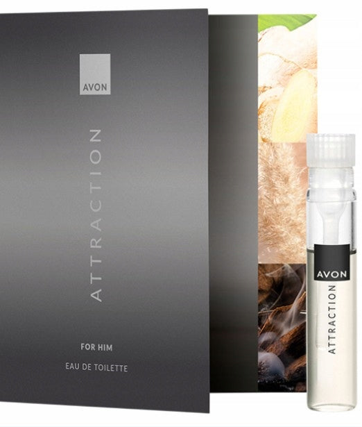 ATTRACTION him for Him Avon sample original male fragrance