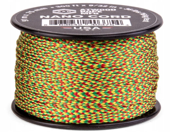ATWOOD ROPE NANO CORD 300ft (91M) JAMAICAN ME CRAZY