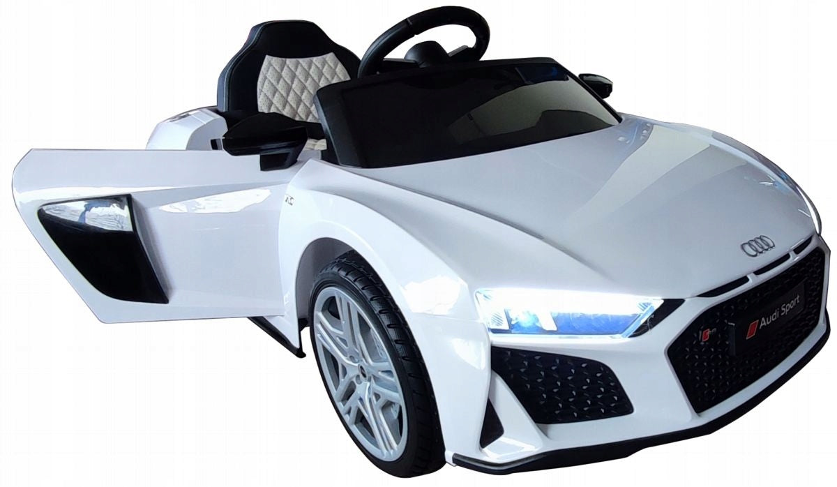 AUDI R8 Spyder BATTERY OPERATED LEATHER PILOT AUTO SOFT WHEELS EVA car