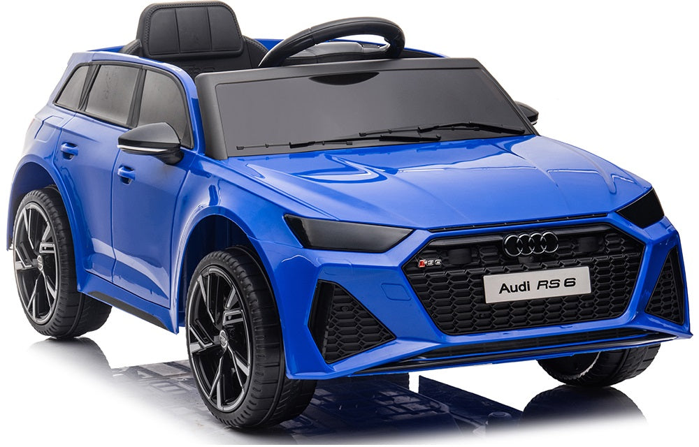 AUDI RS6, EVA, LEATHER Auto battery 90W 12V7ah, Remote control 2.4g, Bluetooth Packaging status original