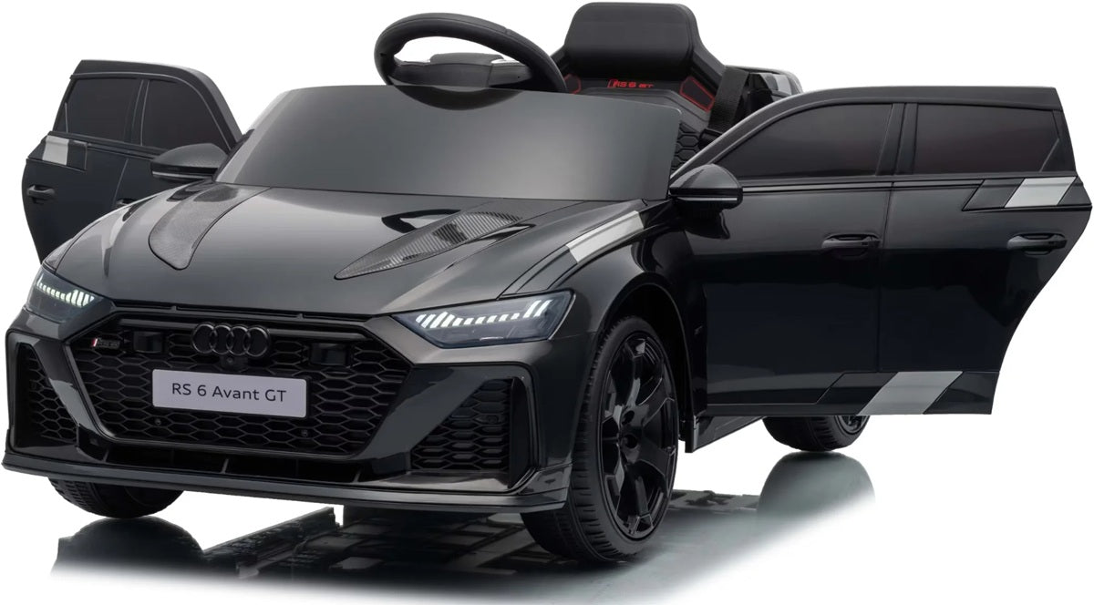 AUDI RS6 GT AVANT 4x4, EVA, LEATHER Auto for 12v 9ah battery, Bluetooth Packaging status original
