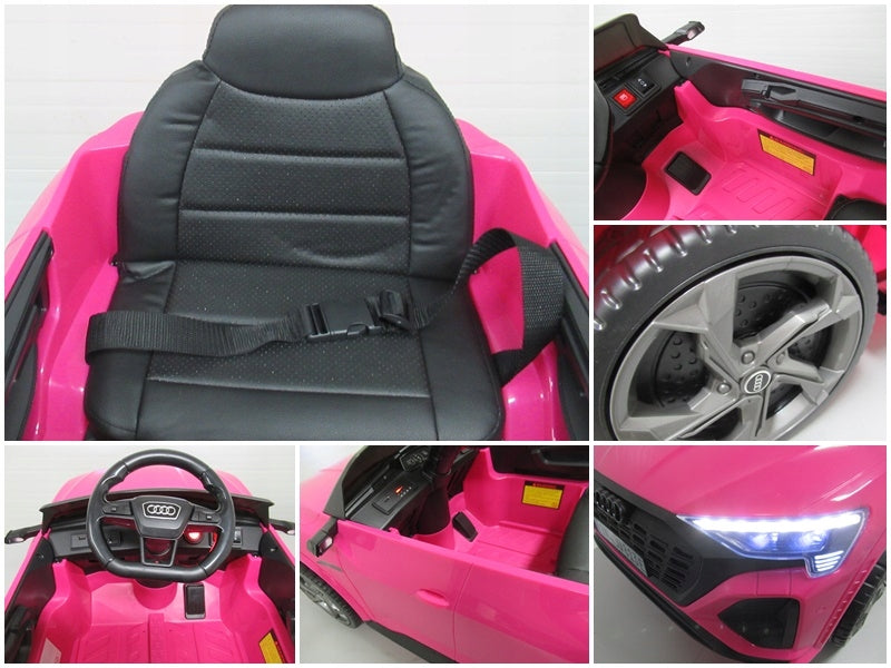 AUDI SQ8 PINK Auto for EVA Battery Leather Remote Control Lithium-Ion Battery Kid's age 12＋ months
