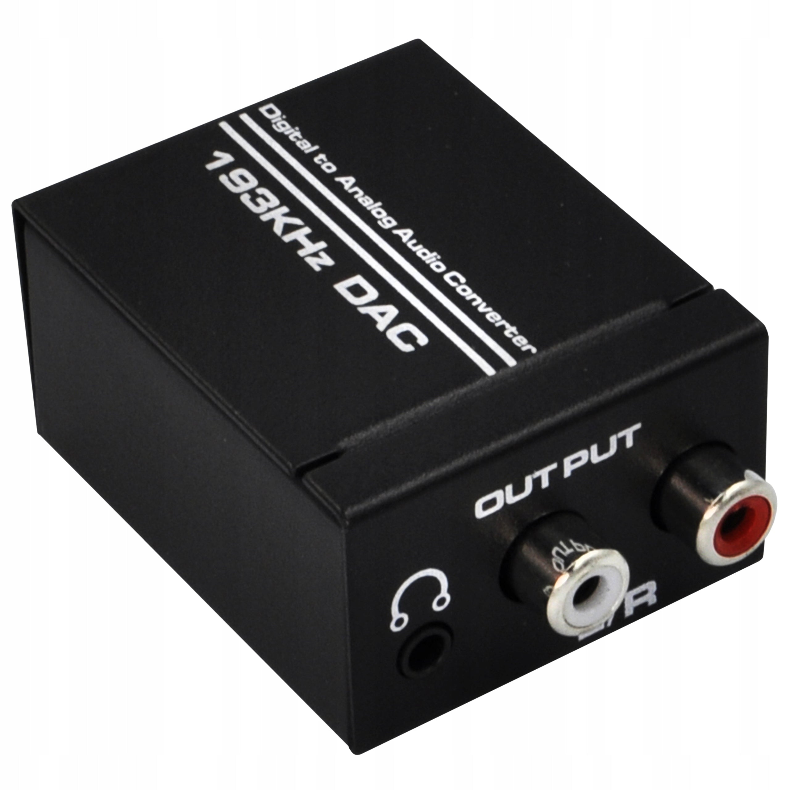 AUDIO DAC CONVERTER TOSLINK SPDIF / COAXIAL UP TO 2 RCA WIREWAY Plug & Play Brand WireWay