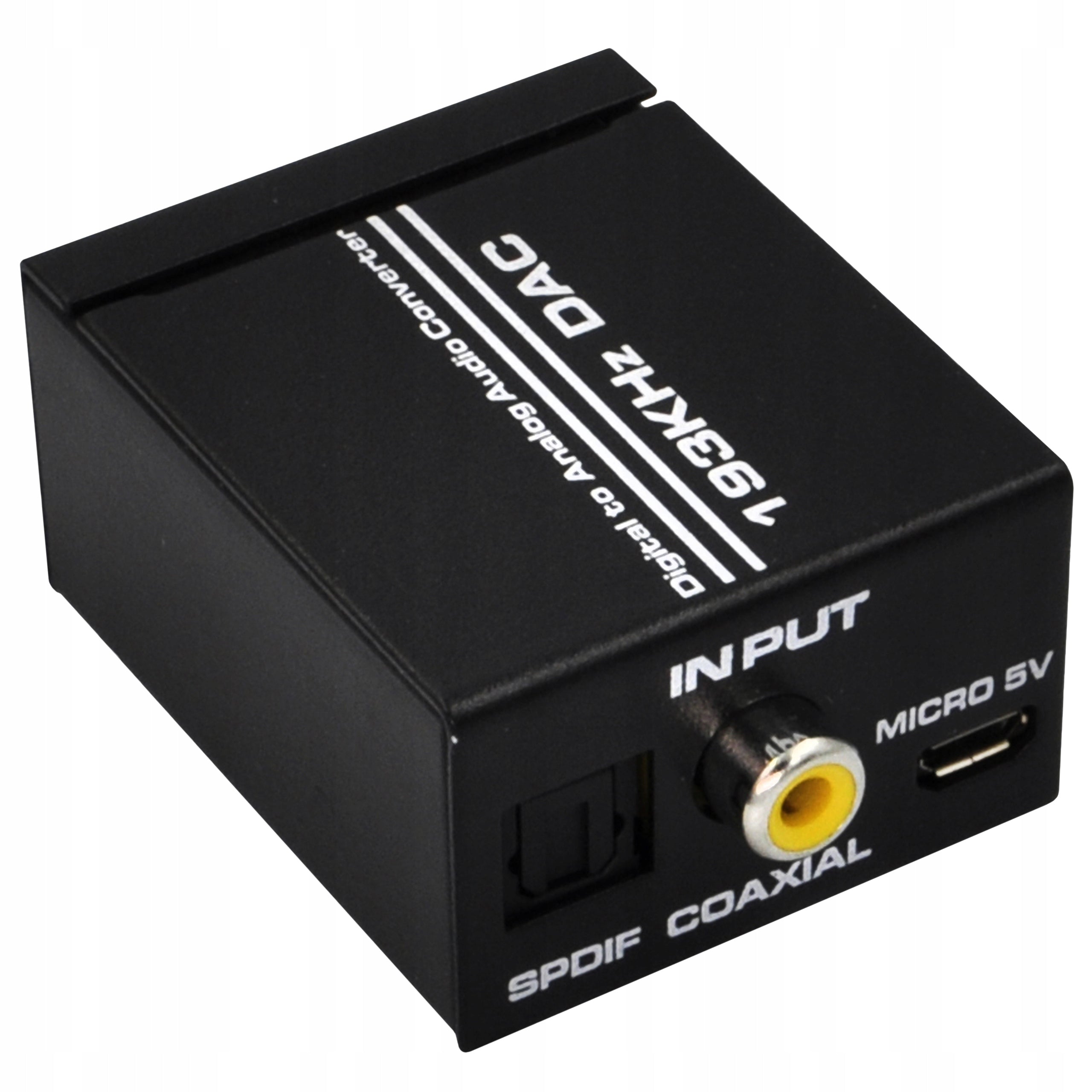 AUDIO DAC CONVERTER TOSLINK SPDIF / COAXIAL UP TO 2 RCA WIREWAY Plug & Play EAN (GTIN) 5904183490663