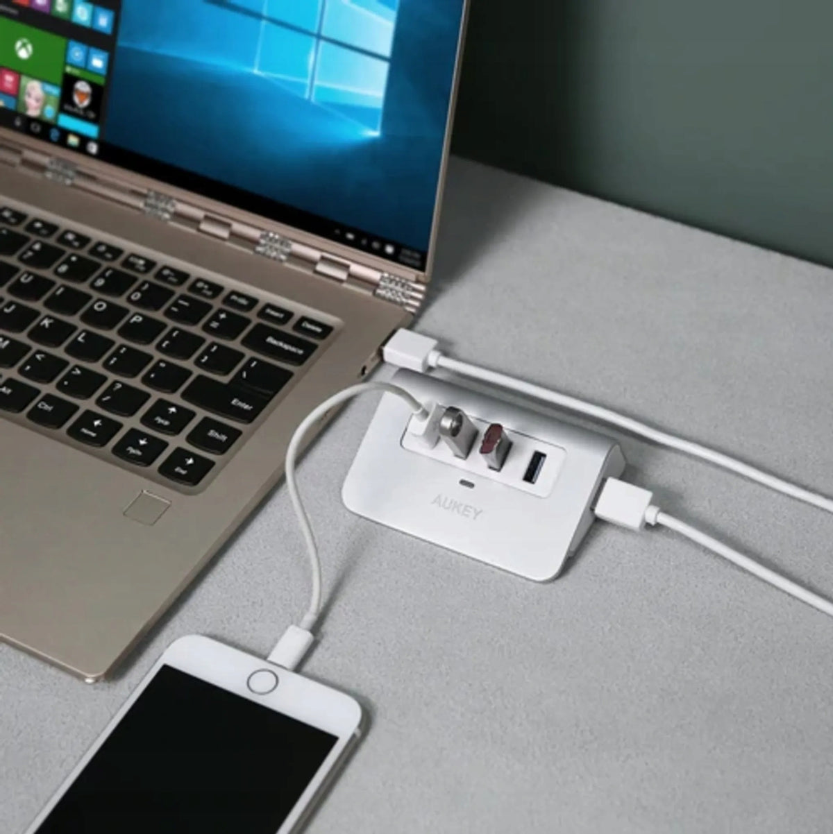 AUKEY CB-H5 HUB USB 3.0 4 PORTS SPLITTER USB SPLITTER Manufacturer code CB-H5