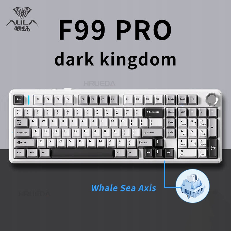 AULA F99Pro 99key RGB-Dark kingdom-whale axis mechanical keyboard