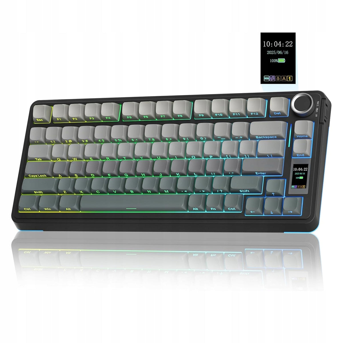 AULA S75 PRO STAR VECTOR WIRELESS GAMING KEYBOARD, BLACK GRAY Packaging status original