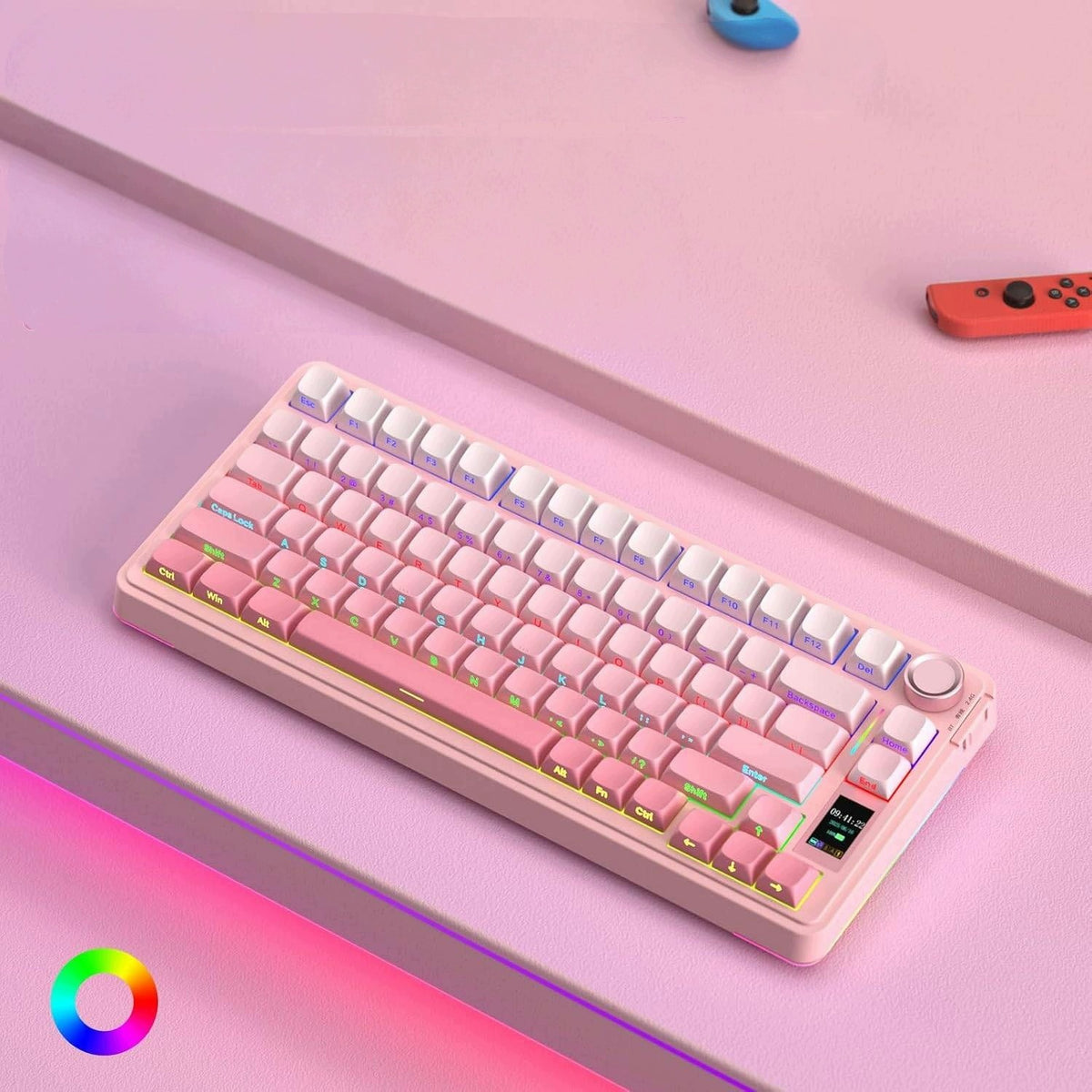 AULA S75 Pro Wireless Mechanical Keyboard Gradient Star Vector Packaging status original