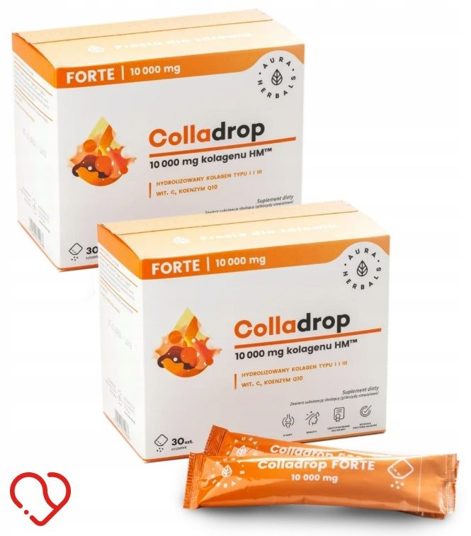 AURA HERBALS COLLADROP FORTE Marine Fish Collagen 10000 30sasz