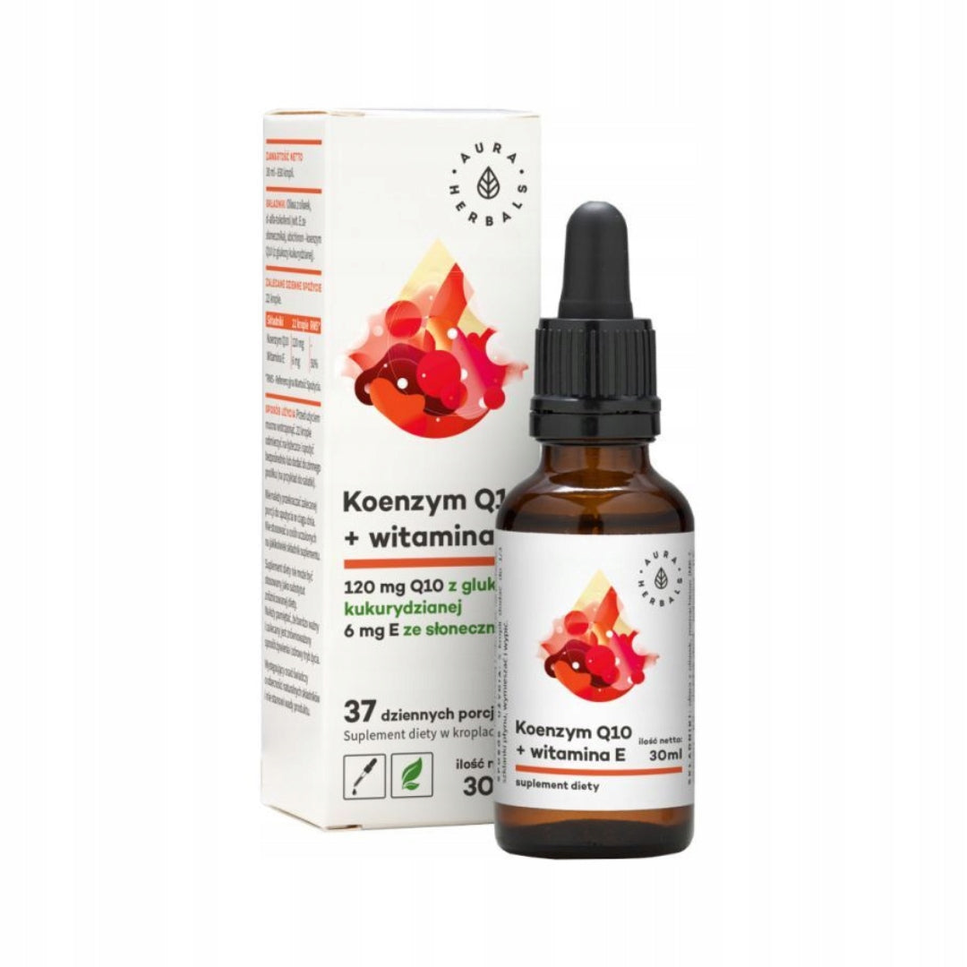 AURA HERBALS Coenzyme Q10 + vitamin E drops 30 ml