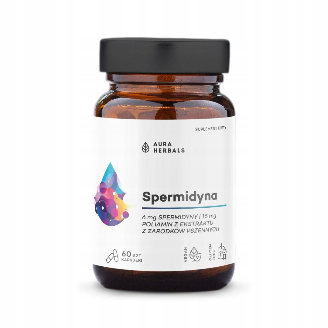 AURA HERBALS Spermidine 5% polyamine 2% spermidine capsules 60 pieces