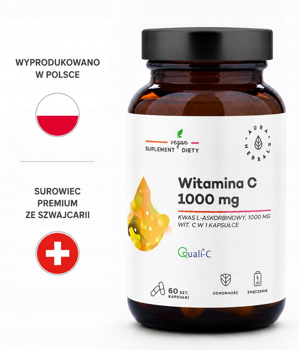 AURA Vitamin C | 1000 mg|Brand Quali-C |Premium |Clean Label |Switzerland