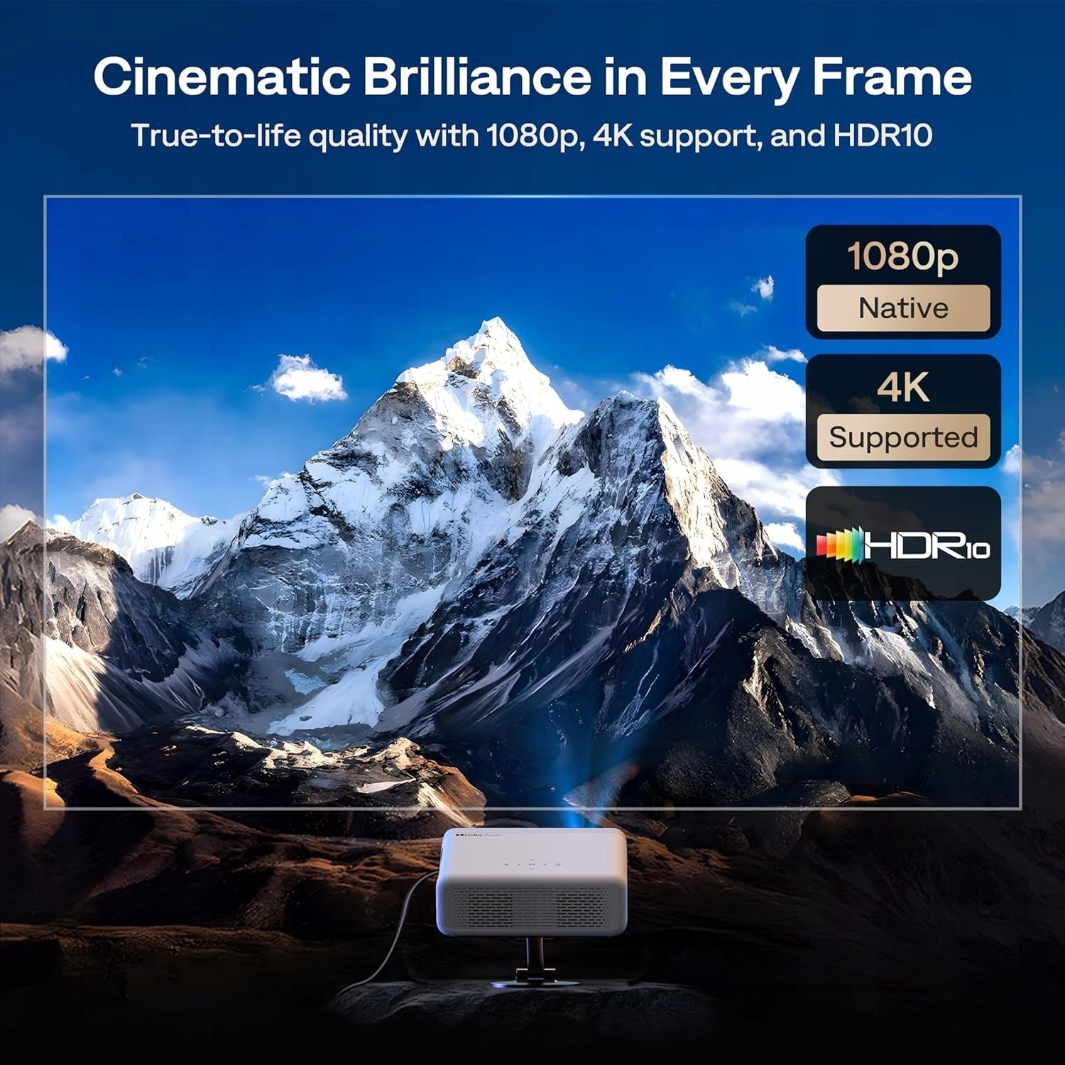 AURZEN EAZZE D1G, GOOGLE TV PROJECTOR, NATIVE 1080P, WIFI, BT, DOLBY Manufacturer code 5907068602939