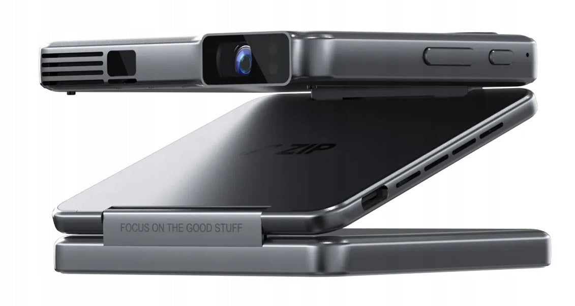 AURZEN Zip Tri-Fold Mini HD Projector (1280 x 720), 100 ANSI lumen Grey