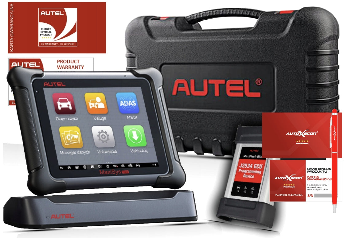 AUTEL MaxiSYS ELITE flash J2534 2 YEARS UPDATE Polish DEALER AUTEL Brand Autel