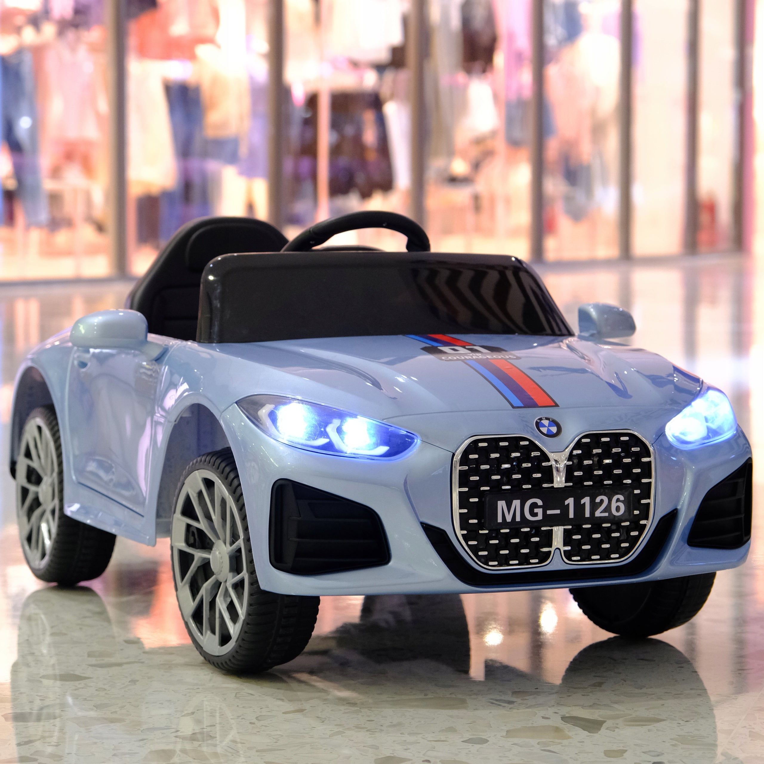 AUTO CONVERTIBLE M4 FOR BATTERY LEATHER LACQUER GLOSS LED PILOT SHOCK ABSORBERS Vehicle width 54 cm