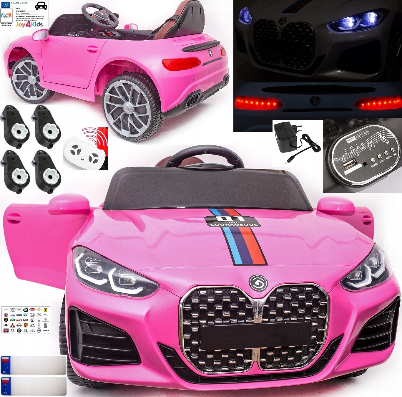 AUTO CONVERTIBLE M4 FOR BATTERY LEATHER ROCKING LED PILOT SHOCK ABSORBERS