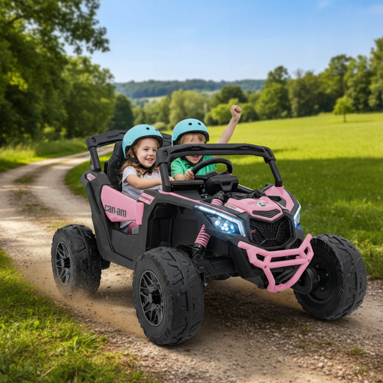 AUTO FOR BATTERY BUGGY MAVERICK FOR CHILDREN 4x4 LED with sounds PINK Packaging status original