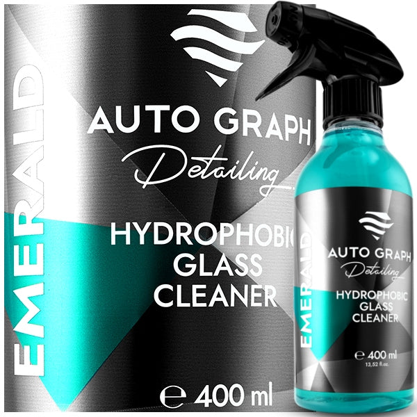 AUTO GRAPH EMERALD HYDROPHOBIC GLASS CLEANER 400ML - GLASS CLEANER WITH EFFECT