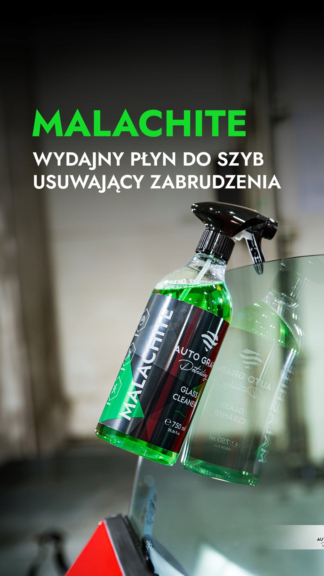 AUTO GRAPH _ MALACHITE - SENSATIONAL LIQUID FOR CLEANING WINDOWS WITHOUT STREAKS - 750ML Packaging status original