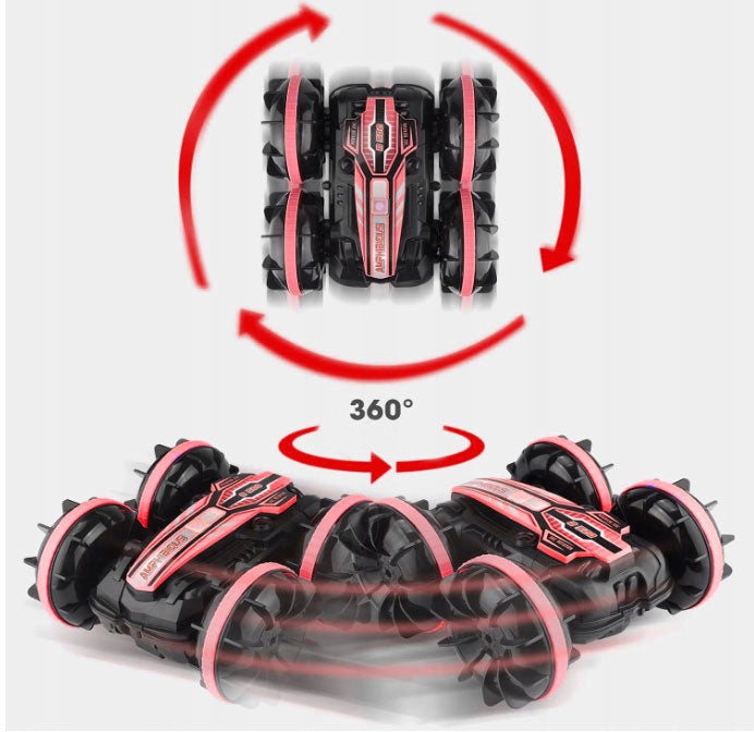 AUTO RC AMPHIBIOUS FLOATING CAR REMOTE CONTROLLED REMOTE CONTROL + GESTURE BAND Packaging status original