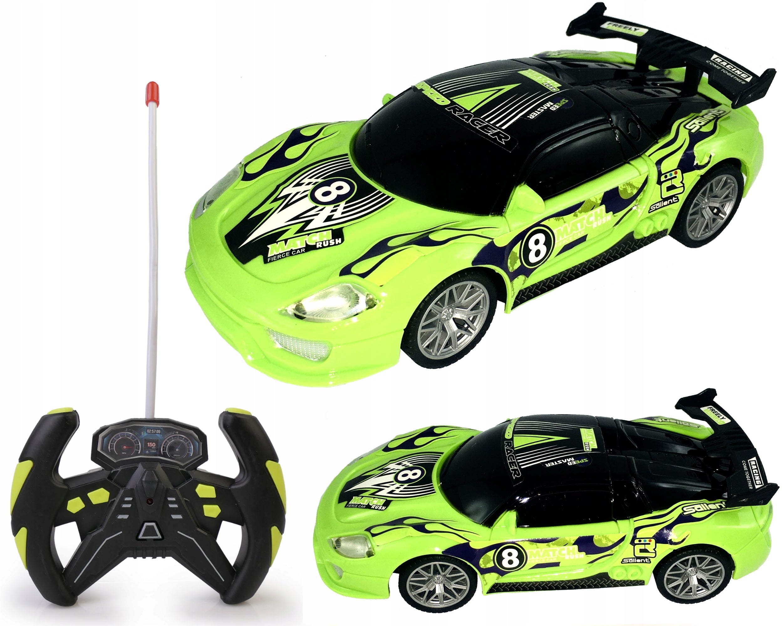 AUTO REMOTE CONTROLLED RC + LARGE CONES BEACON Color multicolor