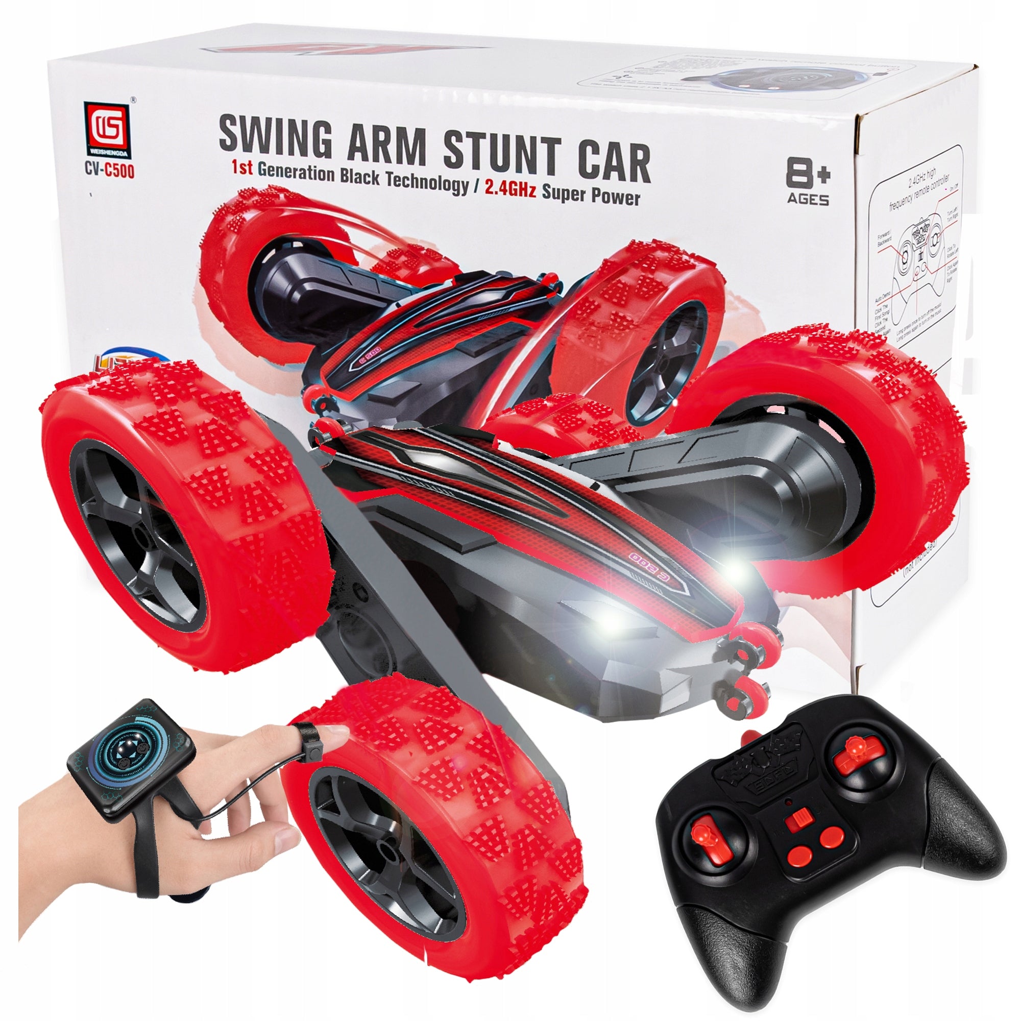 AUTO TWISTER FOR CHILDREN 4x4 DRIVE GESTURE CONTROLLED HAND STUNTMAN + REMOTE CONTROL