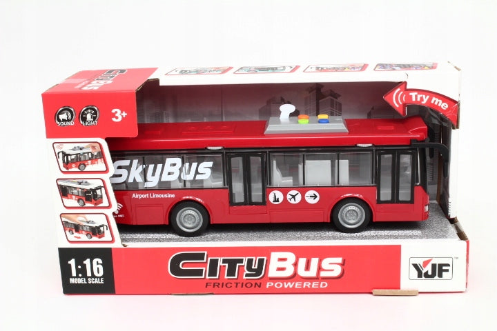 Trolleybus mit Sound- und Lichteffekten City Service WY911A, 3+ 