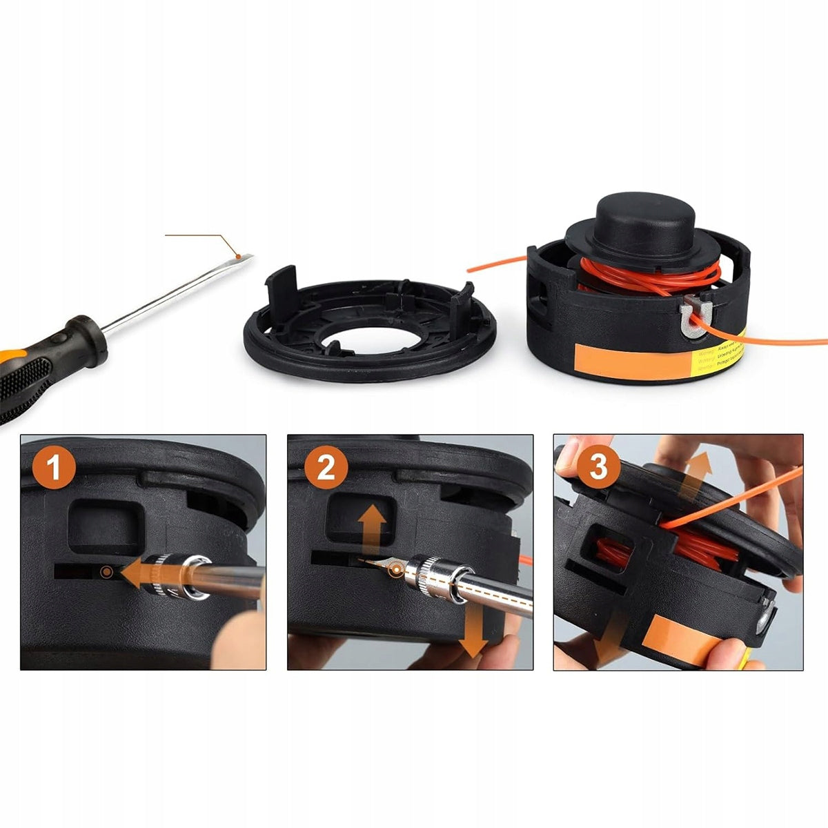 AUTOCUT 25-2 HEAD FOR SCYTHE FS55 FS76 FS85 FS120 FOR STIHL HONDA M10x1,0 Diameter 120 mm
