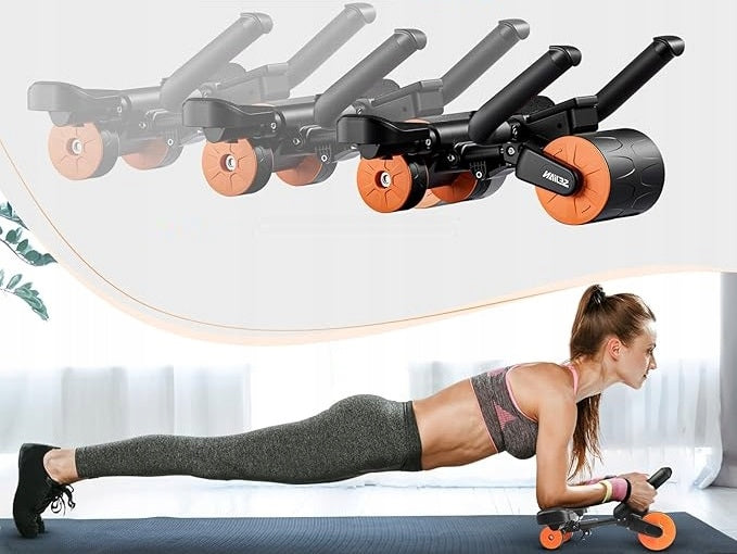 AUTOMATIC ABDOMINAL EXERCISE ROLLER WITH ELBOW SUPPORT LOAD UP TO 90KG Manufacturer code B0DCS4QX83