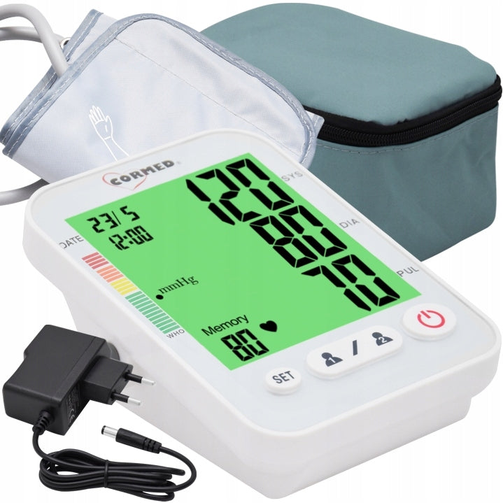 AUTOMATIC BLOOD PRESSURE MONITOR CORMED UO8021+POWER SUPPLY