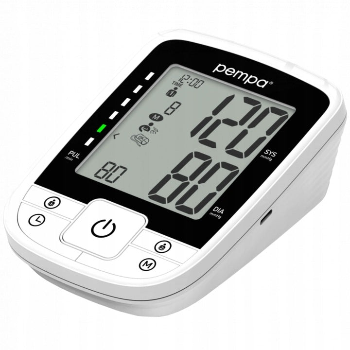 AUTOMATIC BLOOD PRESSURE MONITOR PEMPA BP100 PLUS ARRHYTHMIA POWER SUPPLY CUFF 22-42