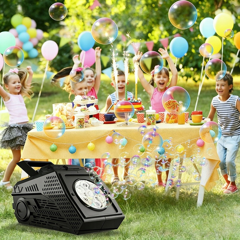 AUTOMATIC BUBBLE MAKING MACHINE FOR WEDDING BIRTHDAY PARTY FESTIVAL Packaging status original