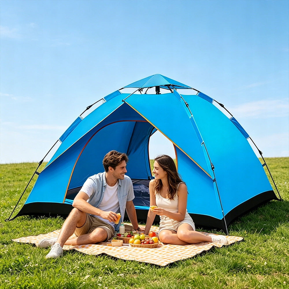 AUTOMATIC CAMPING TENT POP UP 3-4 PERSON TOURIST Brand no brand